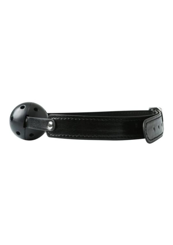 Sex and Mischief Breathable Ball Gag - Black - Image 4