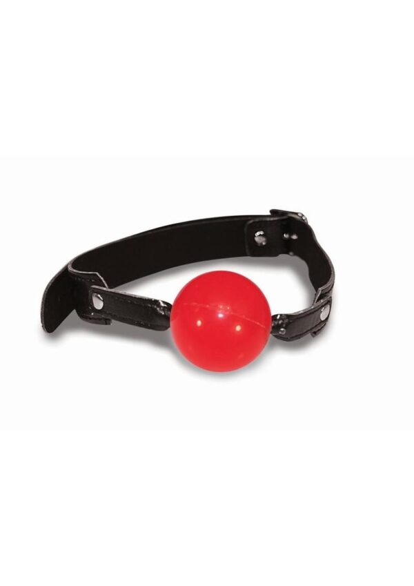 Sex and Mischief Solid Ball Gag - Red/Black - Image 3