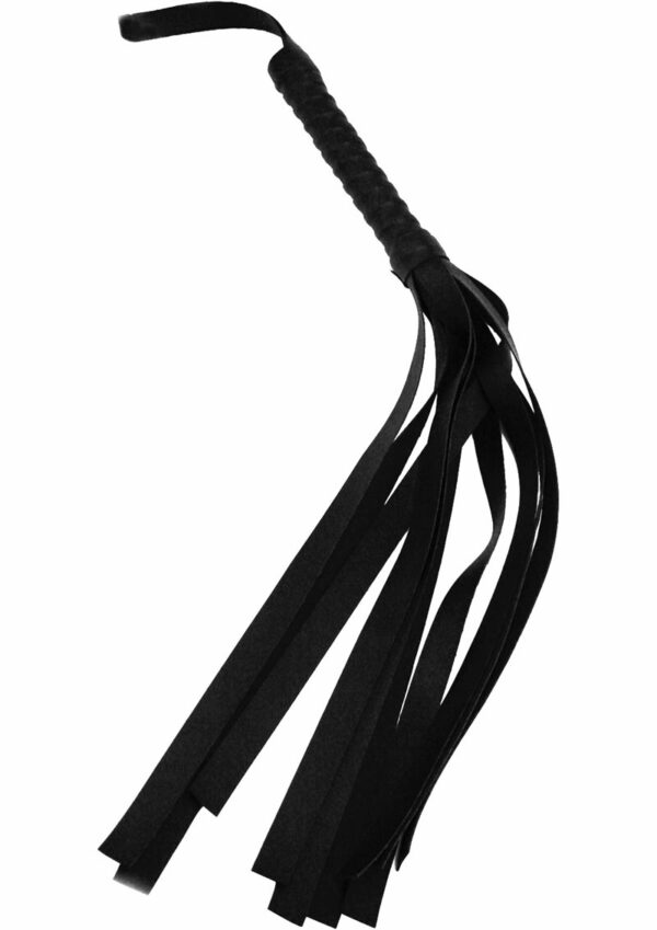 Sex and Mischief Faux Leather Flogger - Black - Image 2