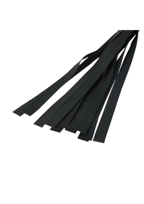 Sex and Mischief Faux Leather Flogger - Black - Image 4