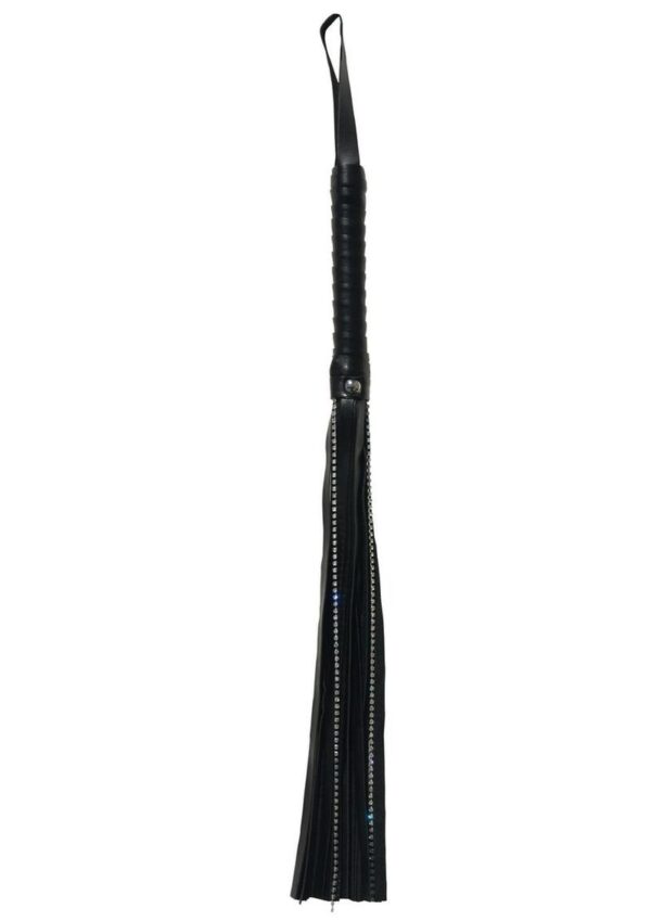 Sex and Mischief Crystal Whip - Black - Image 4