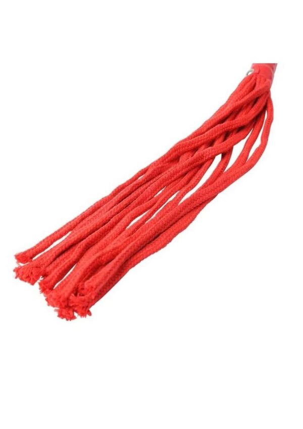 Sex and Mischief Red Rope Flogger - Red - Image 4