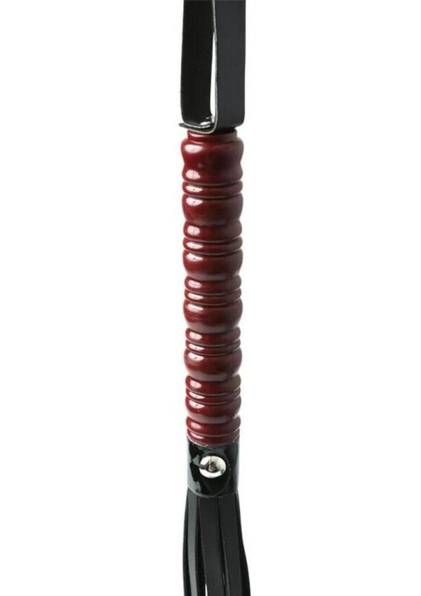 Sex and Mischief Mahogany Flogger - Black - Image 3