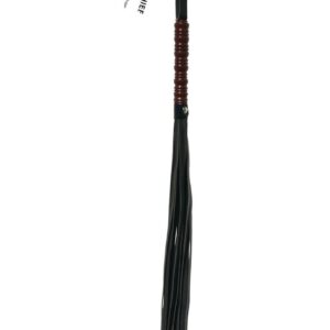 Sex and Mischief Mahogany Flogger - Black
