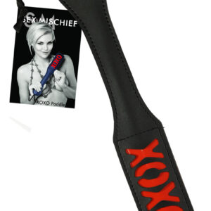 Sex and Mischief XOXO Paddle 12in - Black