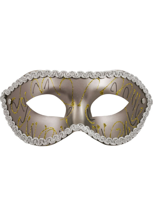 Sex and Mischief Masquerade Mask - Gray - Image 2