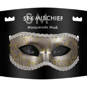 Sex and Mischief Masquerade Mask - Gray