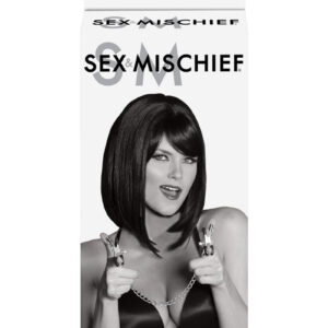 Sex and Mischief Chained Nipple Clamps - Silver