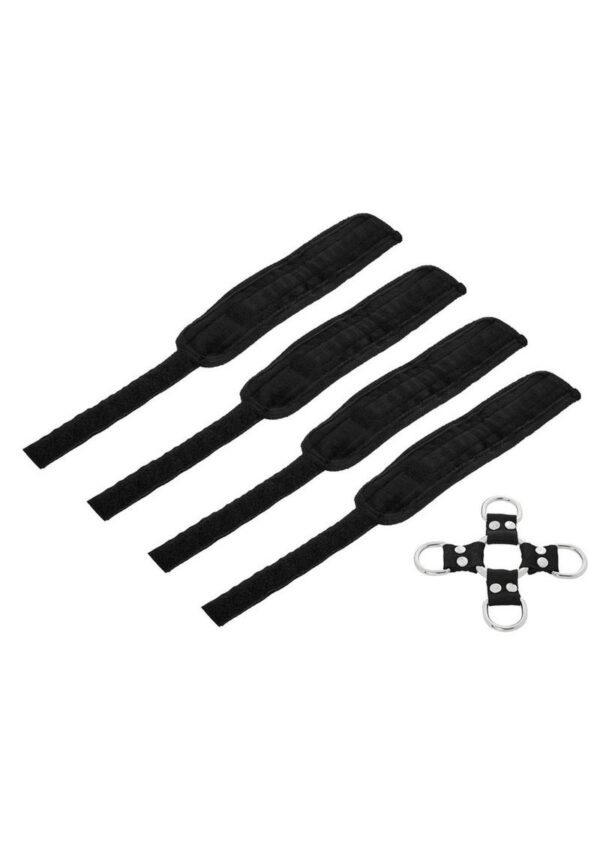 Sportsheets Hog Tie and Cuff Set (5 piece) - Black - Image 2