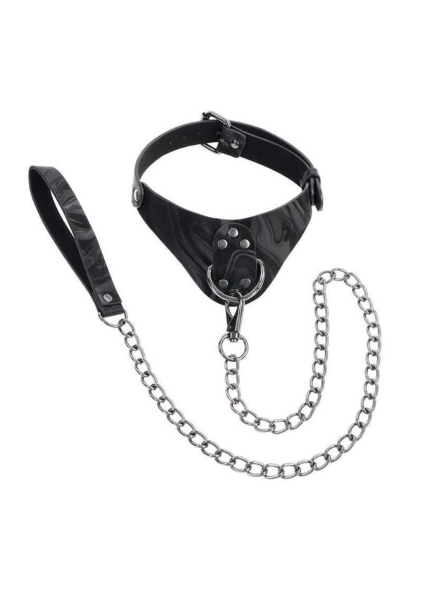 Velvet Noir Collar and Leash - Black - Image 2