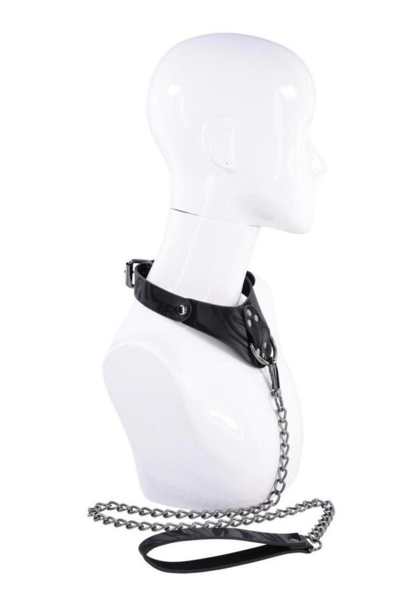Velvet Noir Collar and Leash - Black - Image 4