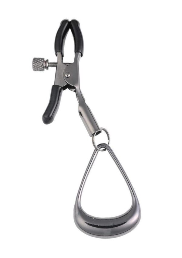Velvet Noir Tuggable Nipple Clamps - Black - Image 2