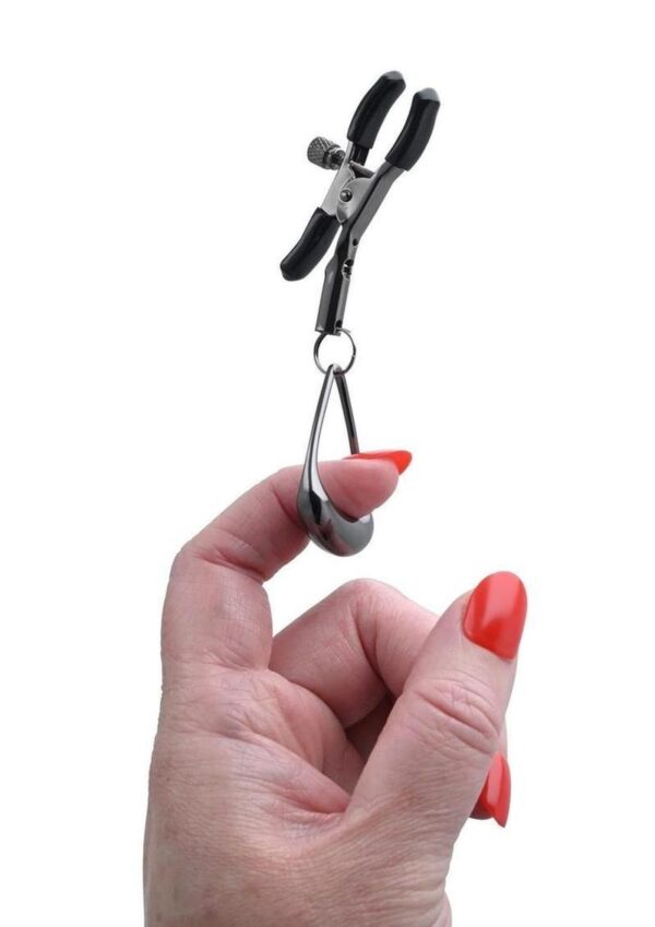 Velvet Noir Tuggable Nipple Clamps - Black - Image 4
