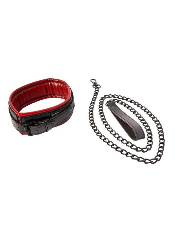 Saffron Collar and Leash - Black/Red - Image 3