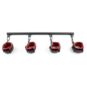 Saffron Spreader Bar and Cuff Set - Black/Red