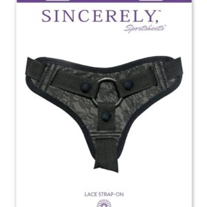 Sincerely Lace Strap-On Harness - Black