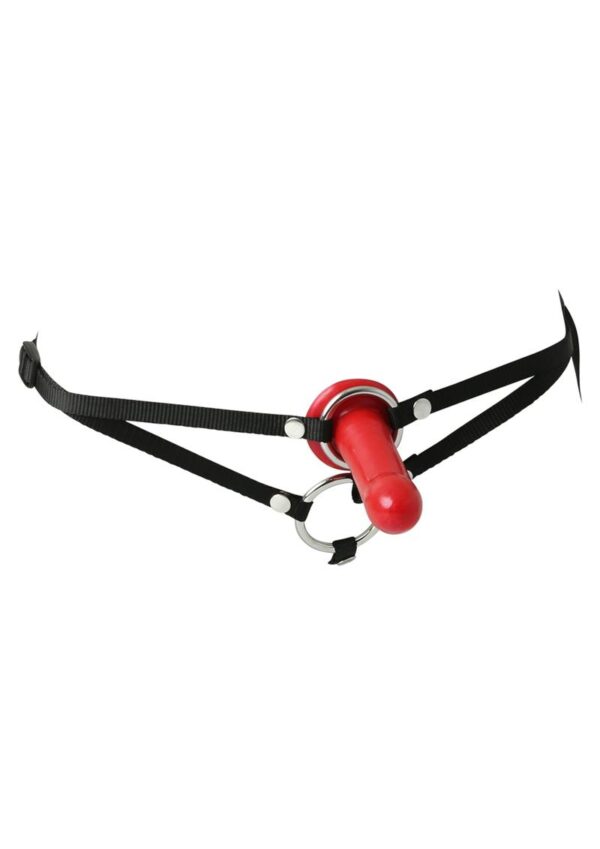 Sportsheets Menage A Trois Double Penetration Harness and Dildo Set - Black/Red - Image 2