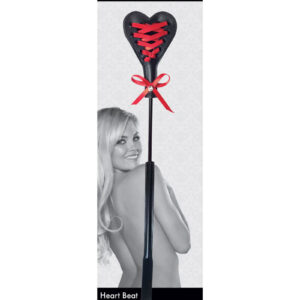 Sex and Mischief Heart Beat Crop - Black/Red