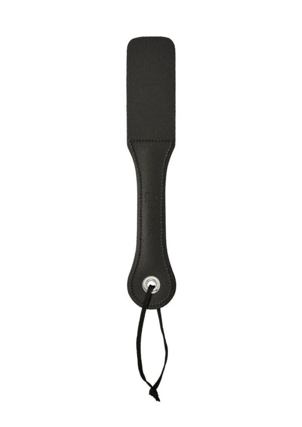 Sportsheets Leather Slut Impression Paddle 12in - Black - Image 4