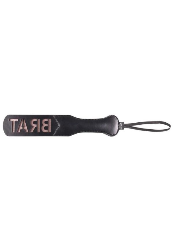 Sex and Mischief Brat Paddle - Black/Rose Gold - Image 2