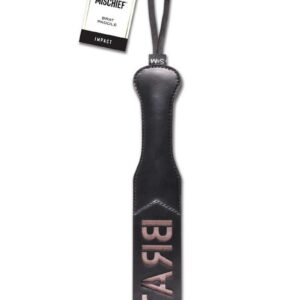 Sex and Mischief Brat Paddle - Black/Rose Gold