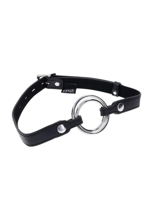 Edge Interchangeable Ring Gag - Black - Image 2