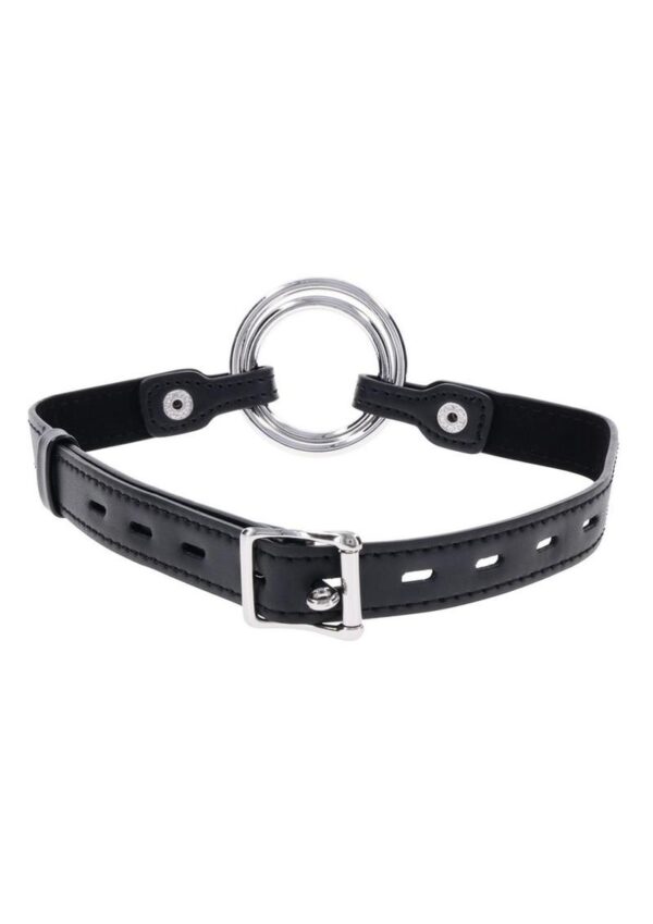Edge Interchangeable Ring Gag - Black - Image 4
