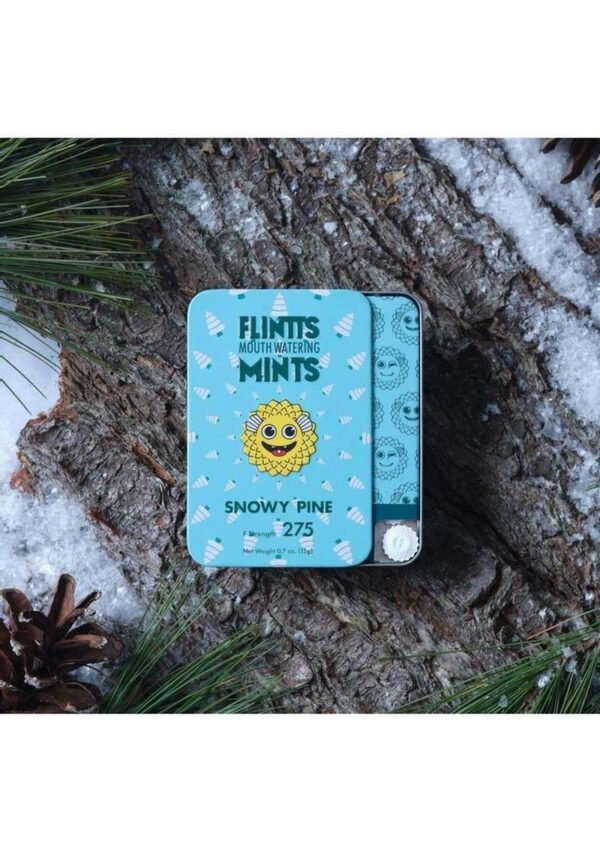 Flintts Mints Mouth Watering Oral Delights - Snowy Pine (F Strength 225) - 28-30 per tin - Image 4
