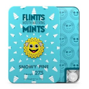 Flintts Mints Mouth Watering Oral Delights - Snowy Pine (F Strength 225) - 28-30 per tin