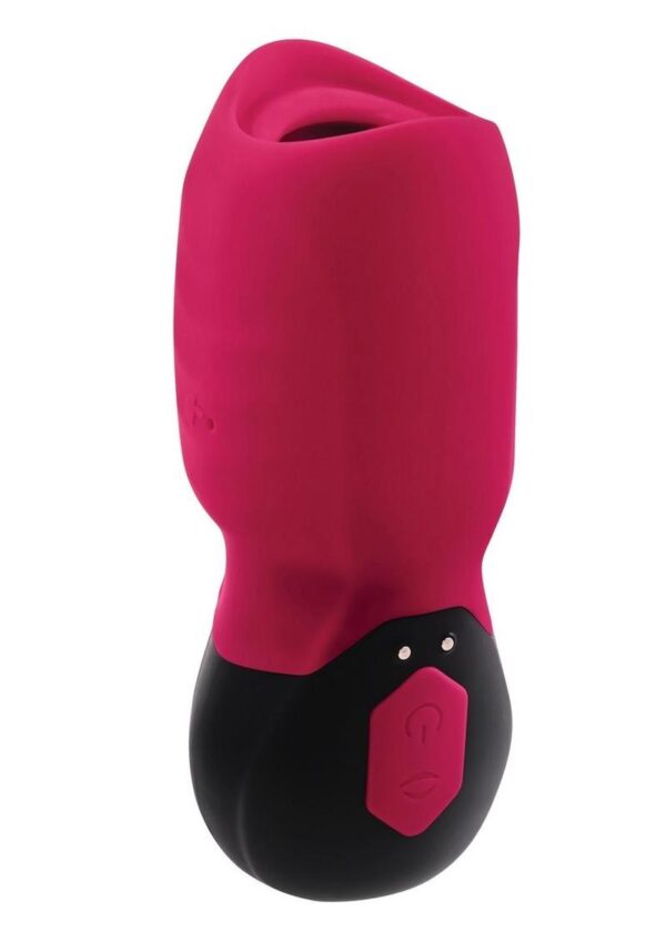 Gender X Body Kisses Rechargeable Silicone Vibrating Suction Massager - Red/Black - Image 2