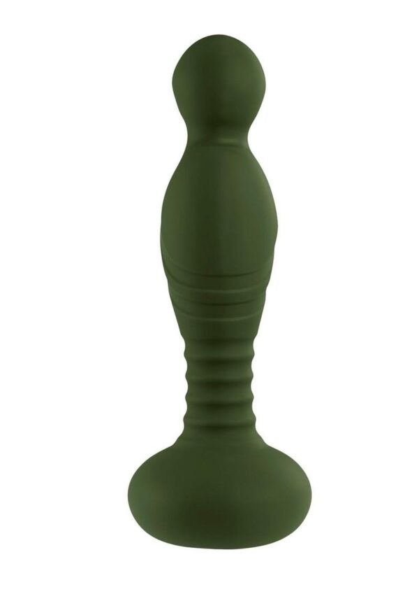 Gender X The General Rechargeable Silicone Vibrator with Remote Control - Green - Image 2