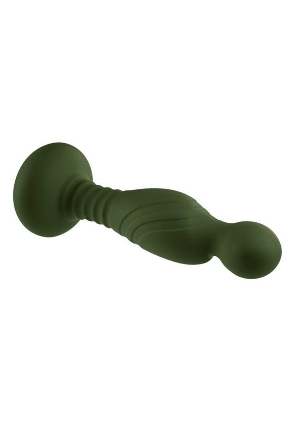 Gender X The General Rechargeable Silicone Vibrator with Remote Control - Green - Image 3