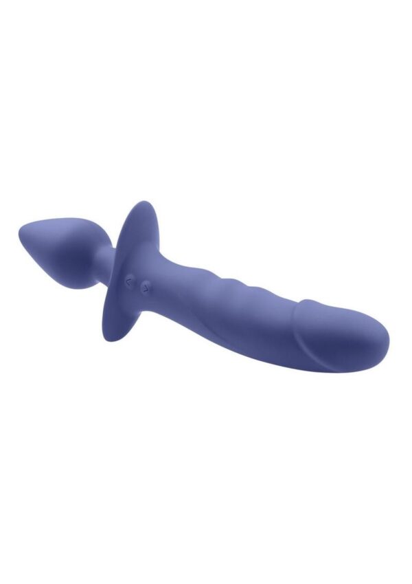 Gender X Dual Defender Rechargeable Silicone Dual Vibrator/Probe with Remote Control - Purple - Image 3