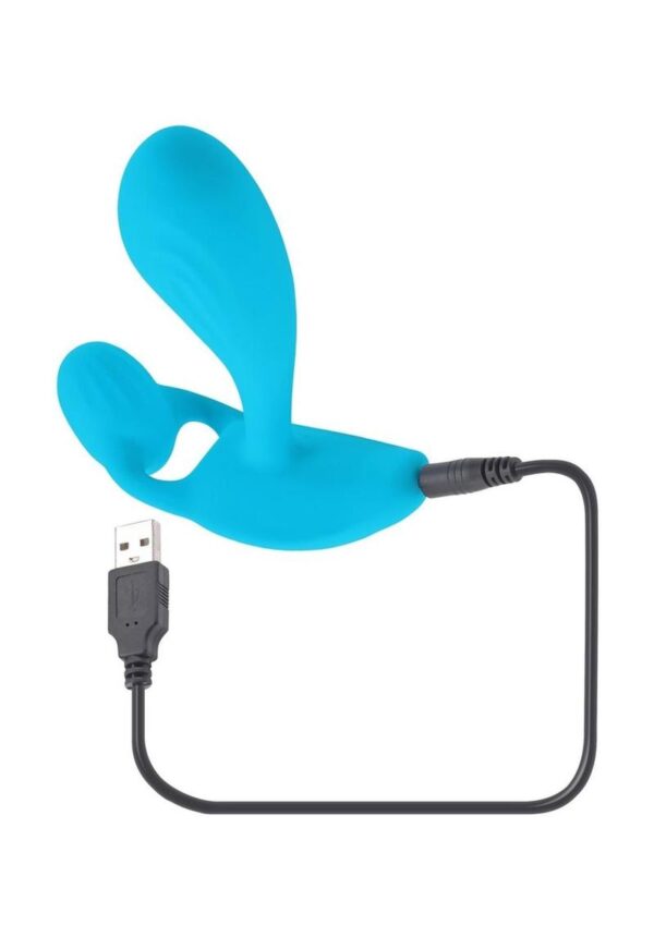 Gender X Wear Me Out Rechargeable Silicone Panty Vibe with Remote Control - Blue - Image 4