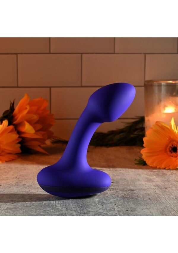 Gender X Anybody`s Plug Rechargeable Silicone Vibrating Butt Plug - Blue - Image 2