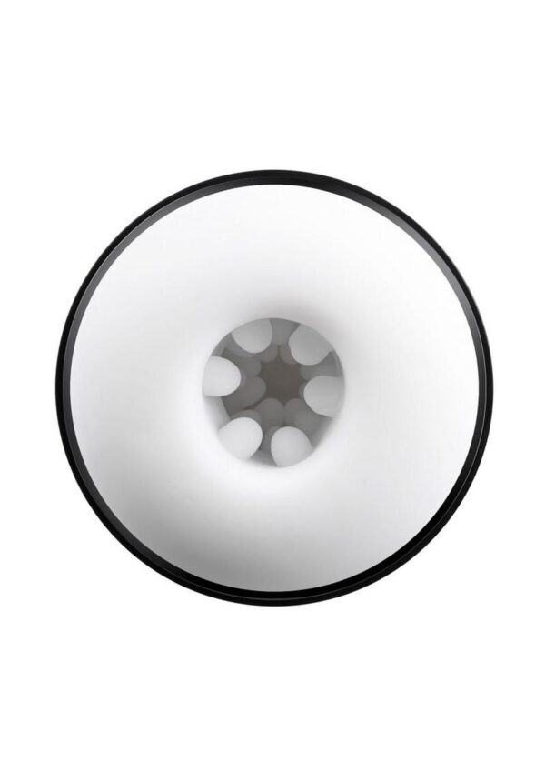 GX Get Your Stroke On Rechargeable Silicone Thrusting Stroker - White - Image 4