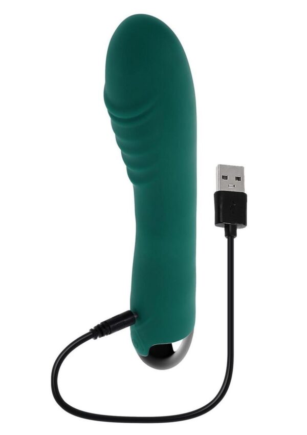 Gender X Pirouette Rechargeable Silicone Twirling Vibrator - Green - Image 4