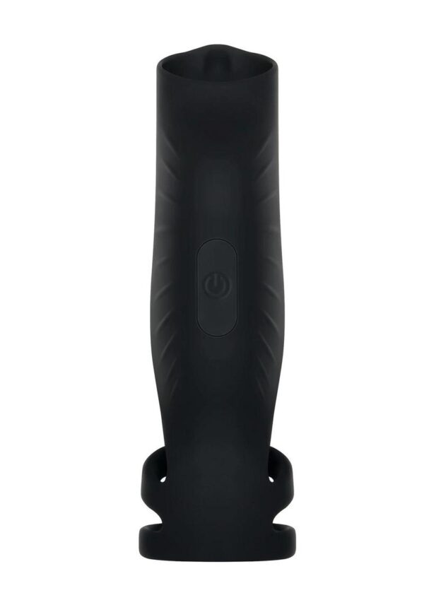 Gender X Rocketeer Rechargeable Silicone Penis Sleeve - Black - Image 2