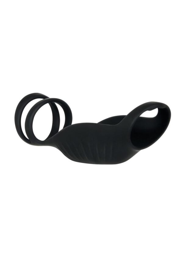 Gender X Rocketeer Rechargeable Silicone Penis Sleeve - Black - Image 3