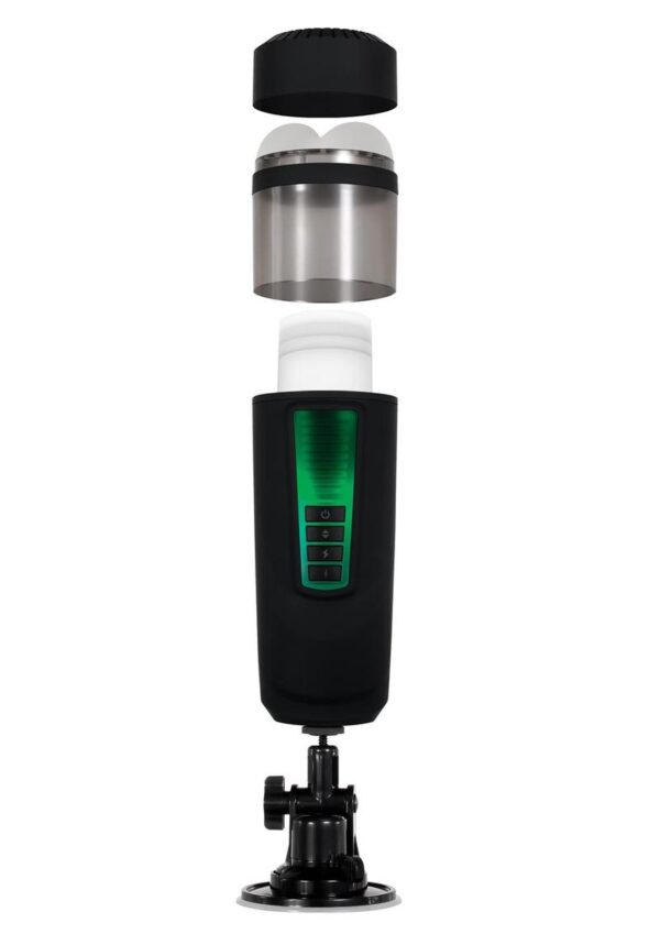 Gender X Message In A Bottle Rechargeable Thrusting Spinning Stroker - Black/Clear - Image 2