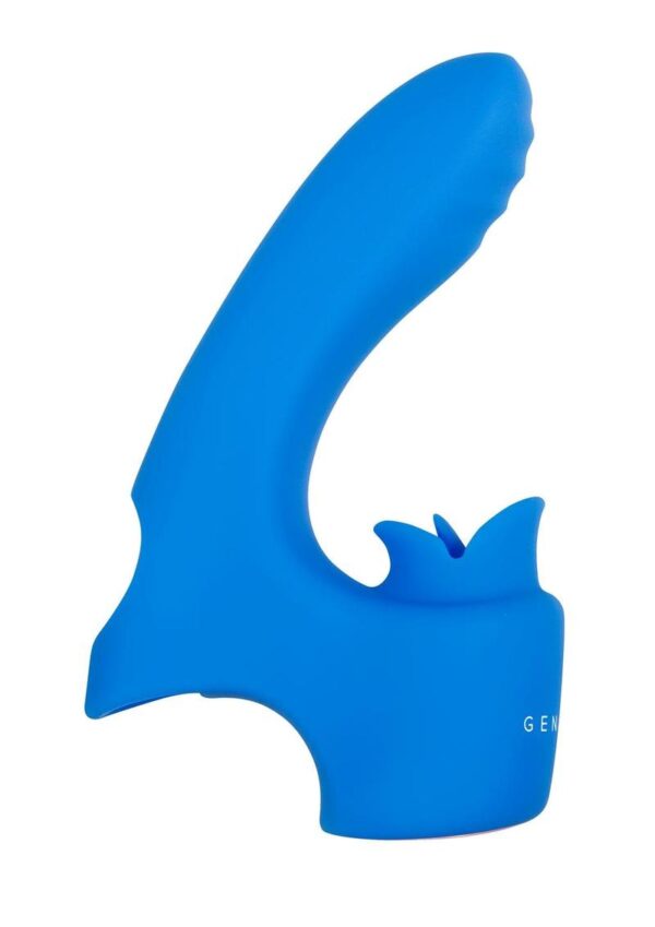 Gender X Flick It Rechargeable Silicone Vibrator - Blue - Image 2