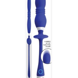 Gender X Play Ball Rechargeable Silicone Thrusting Probe - Blue
