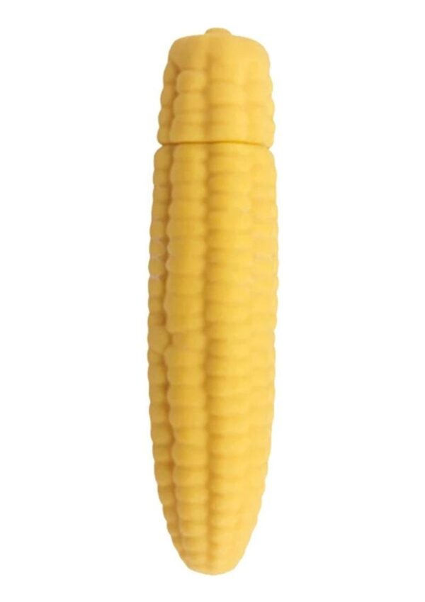 Edgy Veggies Kinky Corn Rechargeable Silicone Vibrator - Yellow - Image 2