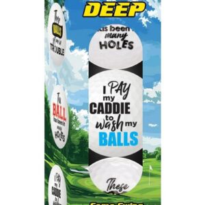Balls Deep Funny Slogan Golf Balls (3 Pack) - Assorted