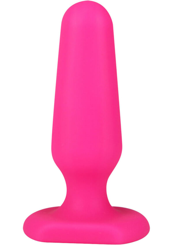 Hustler All About Anal Seamless Silicone Butt Plug 3in - Pink - Image 2