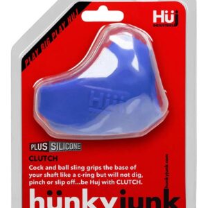 Hunkyjunk Clutch Silicone Cock and Ball Sling - Blue