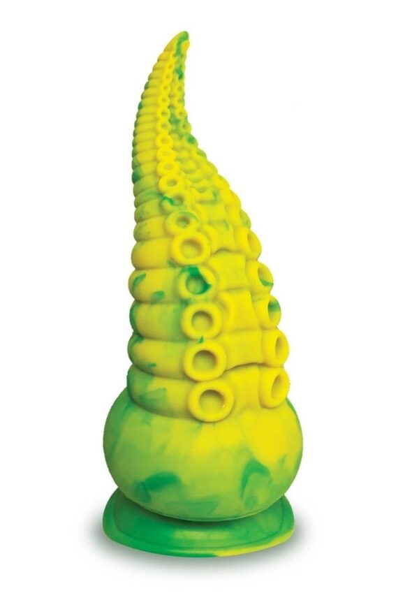 Alien Nation Octopod Silicone Rechargeable Vibrating Creature Dildo - Yellow - Image 2