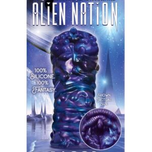 Alien Nation Lagos Silicone Stroker - Blue/Purple