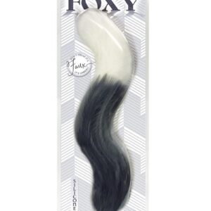 Foxy Silicone Fox Tail Butt Plug - Silver