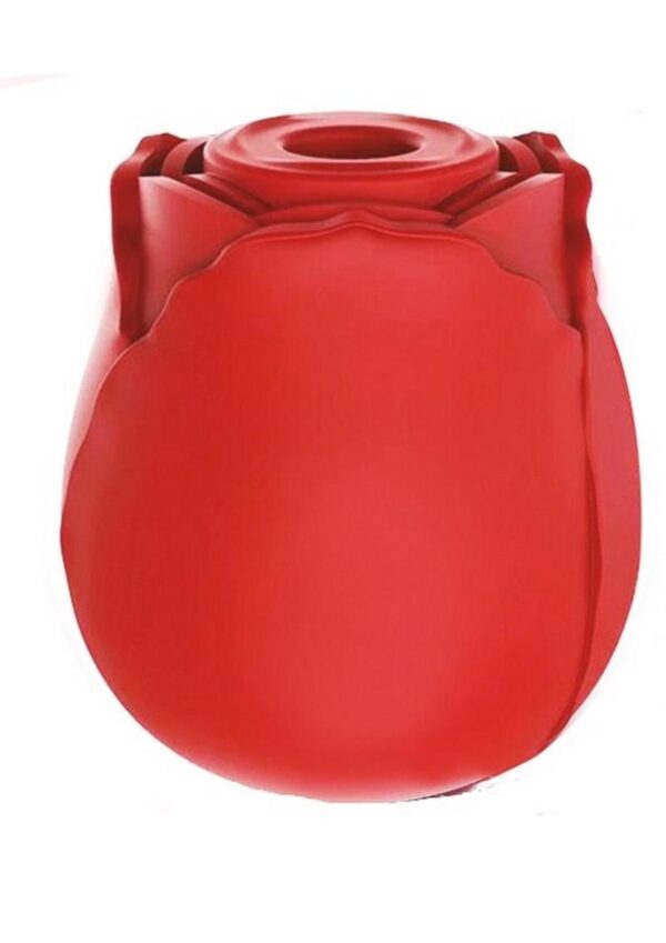 Wild Rose Classic Rechargeable Silicone Clitoral Stimulator with Suction - Red - Image 2